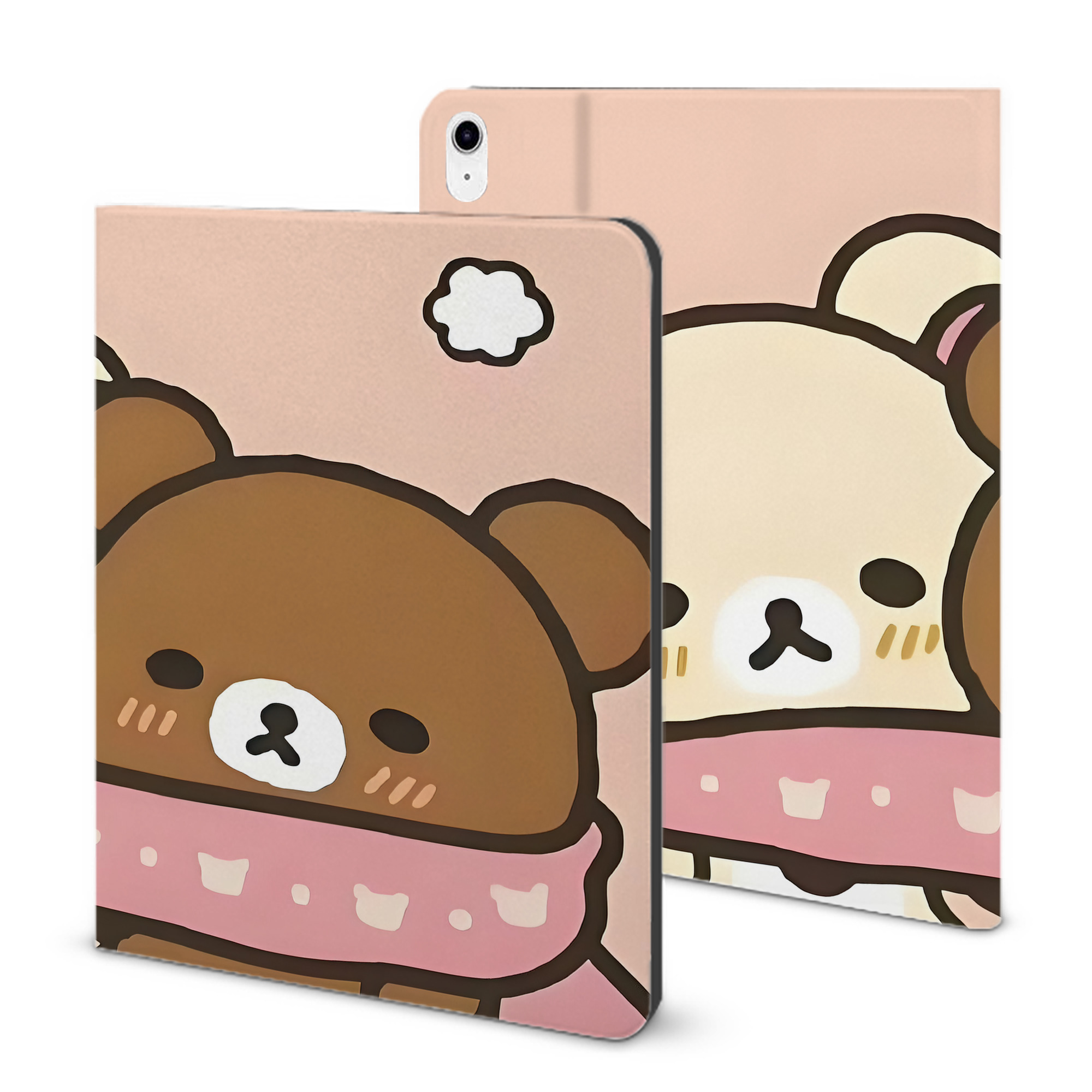 （画像用） リラックマ リラックマ キイロイトリ Rilakkuma Korilakkuma Kiiroitori IPad ケース ブック型 PUレザー TPU 耐衝撃 軽量 薄型 ペン収納なし 全面保護 IPad 各モデル対応